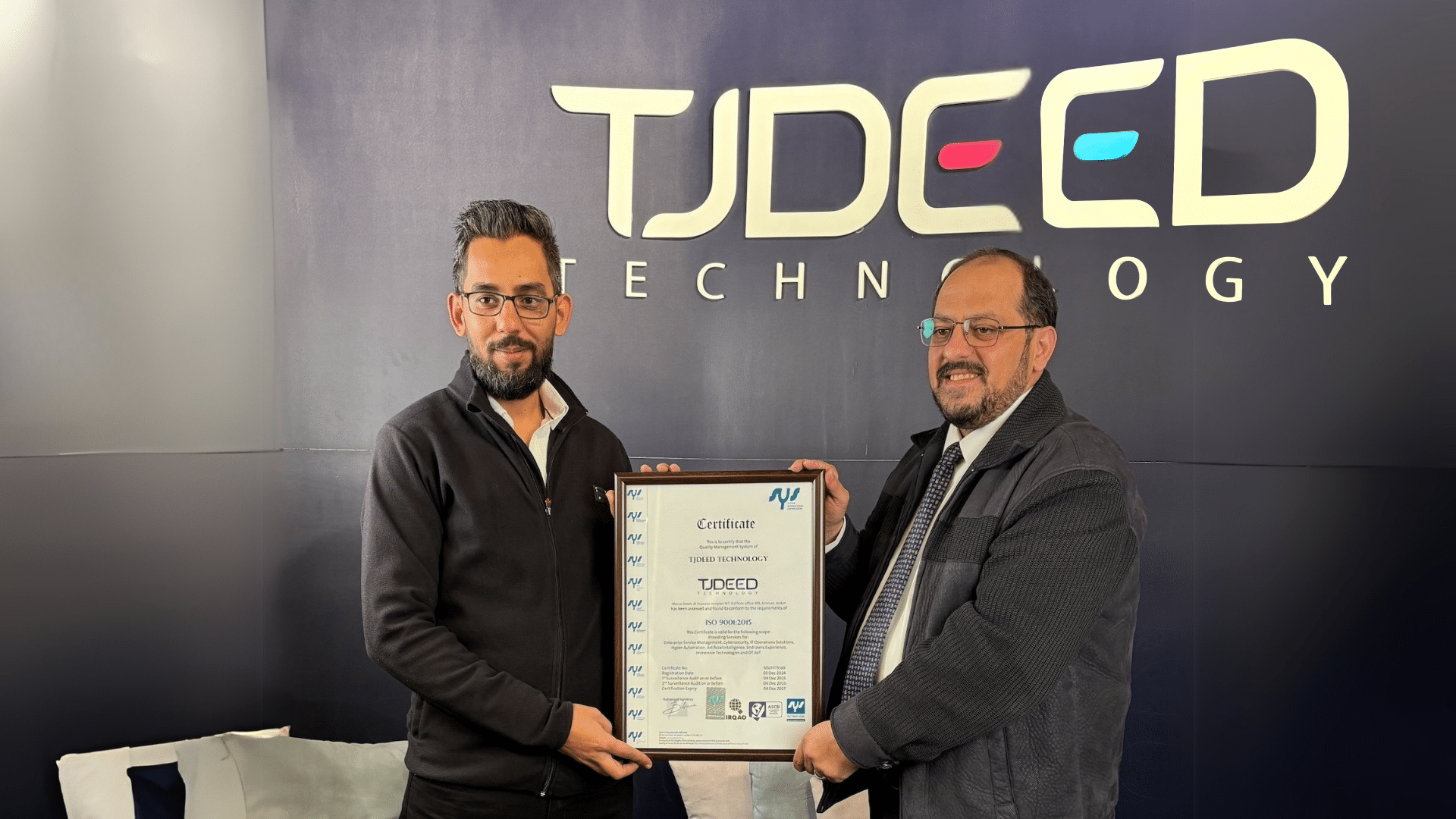 TJDEED Technology Achieves ISO 9001:2015 Certification