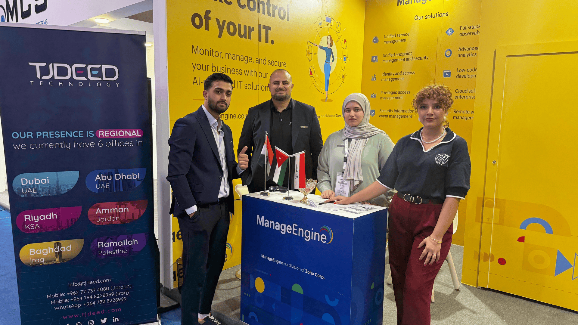 TJDEED Technology Expands in Iraq with ManageEngine at ITEX 2024